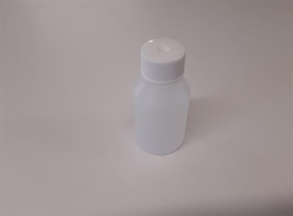 Prøveflaske / Lille opbevaringsflaske med tætsluttende låg, 50 ml